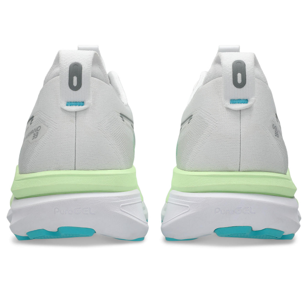 Asics  shoes  neutral running shoes mens  sneakers Gel-Kayano 33 White / Mint Green