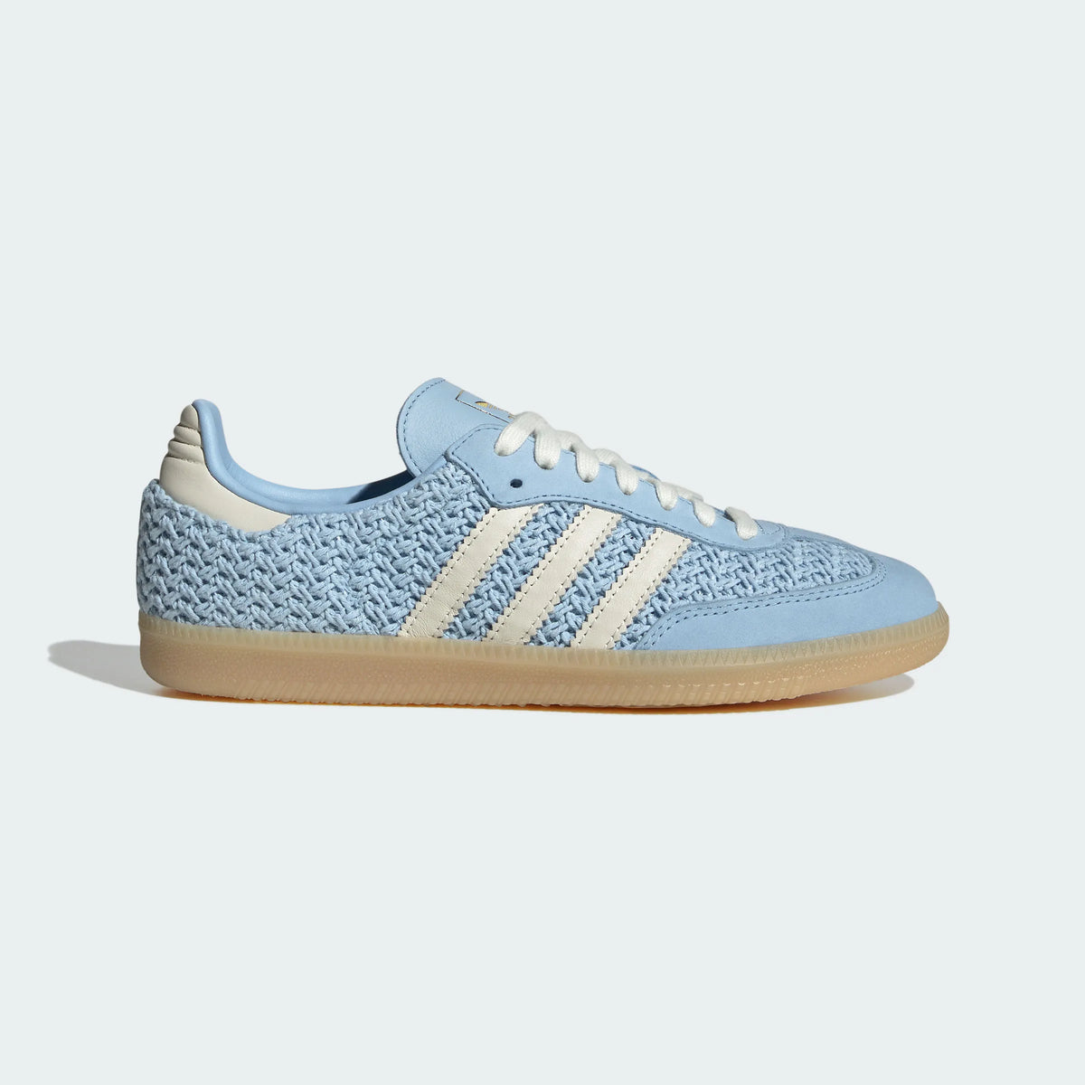 Adidas Originals ¨C Light Blue / Cream Woven Suede Casual Sneakers