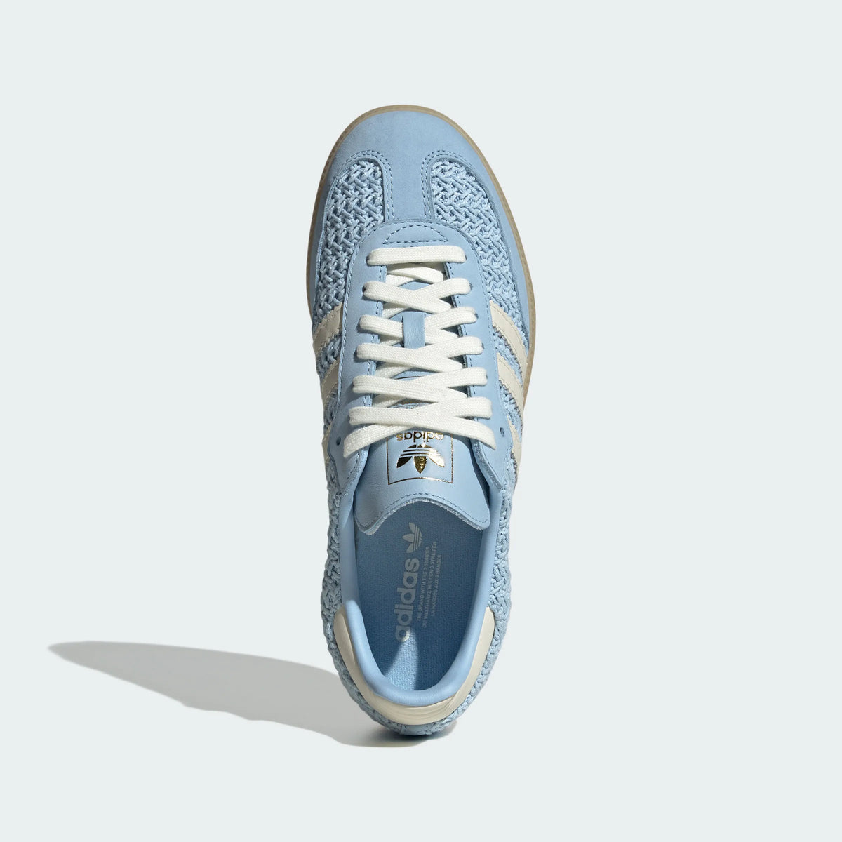 Adidas Originals ¨C Light Blue / Cream Woven Suede Casual Sneakers