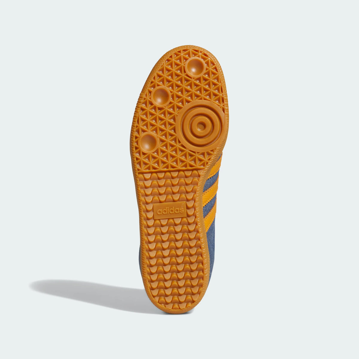 Adidas Originals ¨C Denim Blue / Orange Suede Casual Sneakers