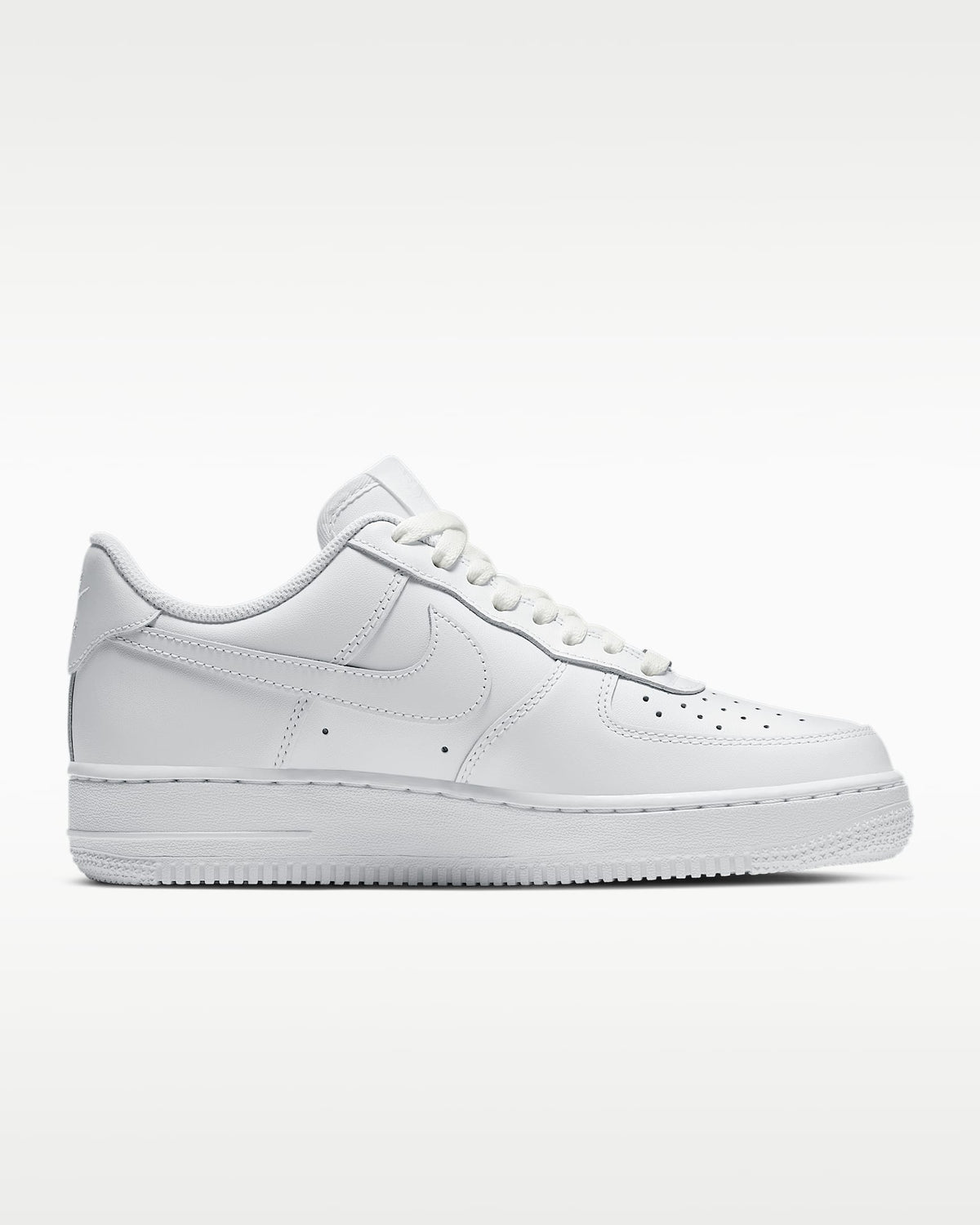 Nike Air Force 1 '07 Triple White Leather Sneakers mens low top shoes