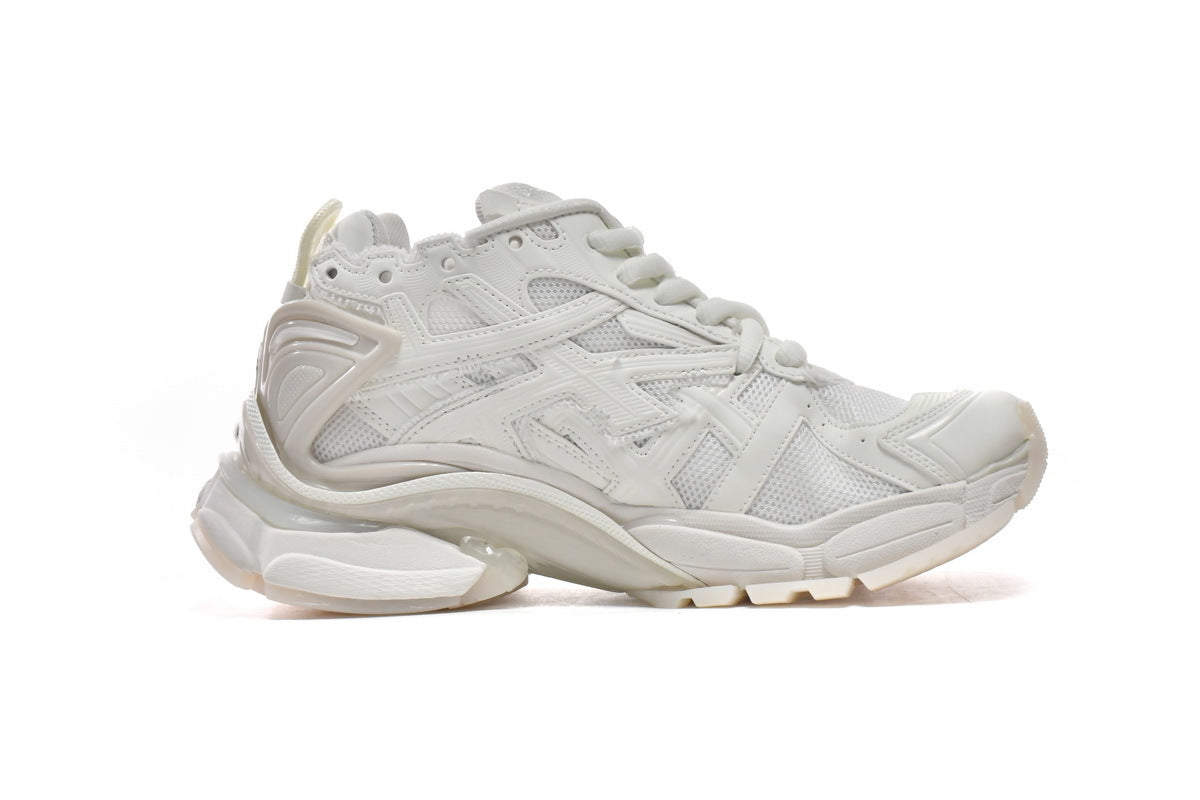 Balenciaga men's shoes Track Runner Sneaker ¨C Distressed Low-Top balenciaga runners  White