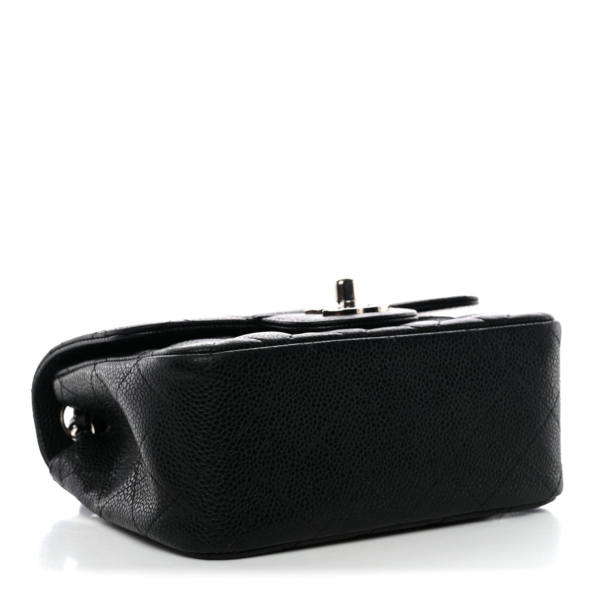Caviar Quilted Mini Square Flap Black